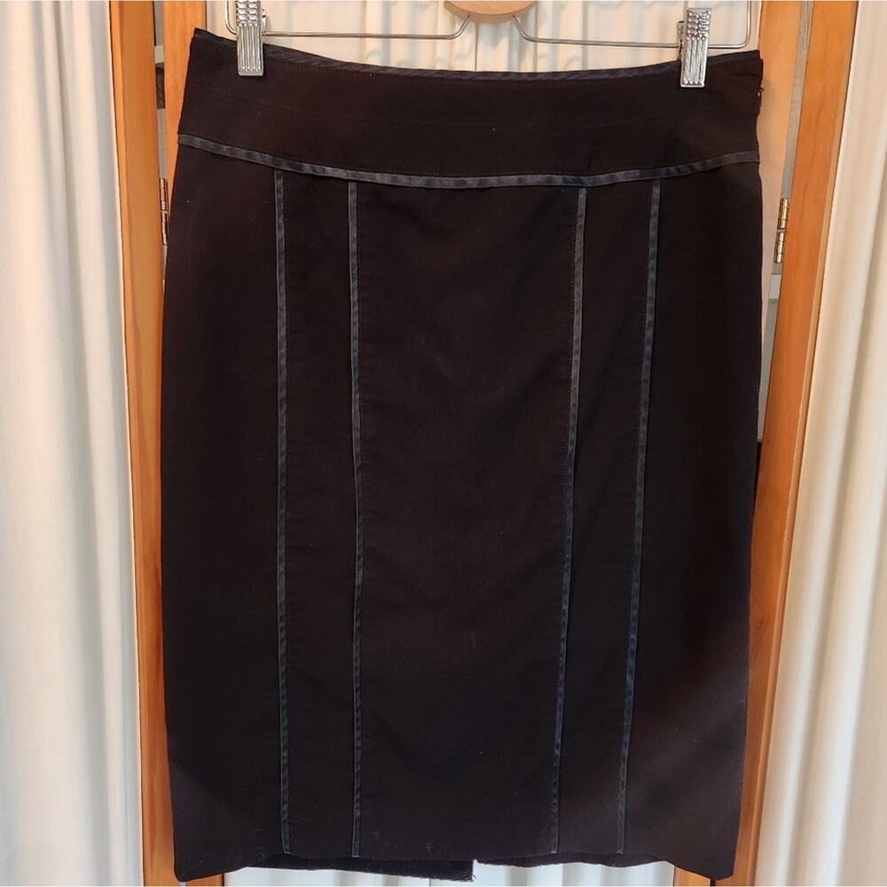 Nine West Stretch Black Pencil Skirt Size 6 - Picture 5 of 8